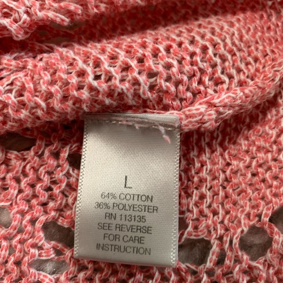Leo & Nicole Women’s Pink Knit Sweater Blouse Size Large - Picture 8 of 15